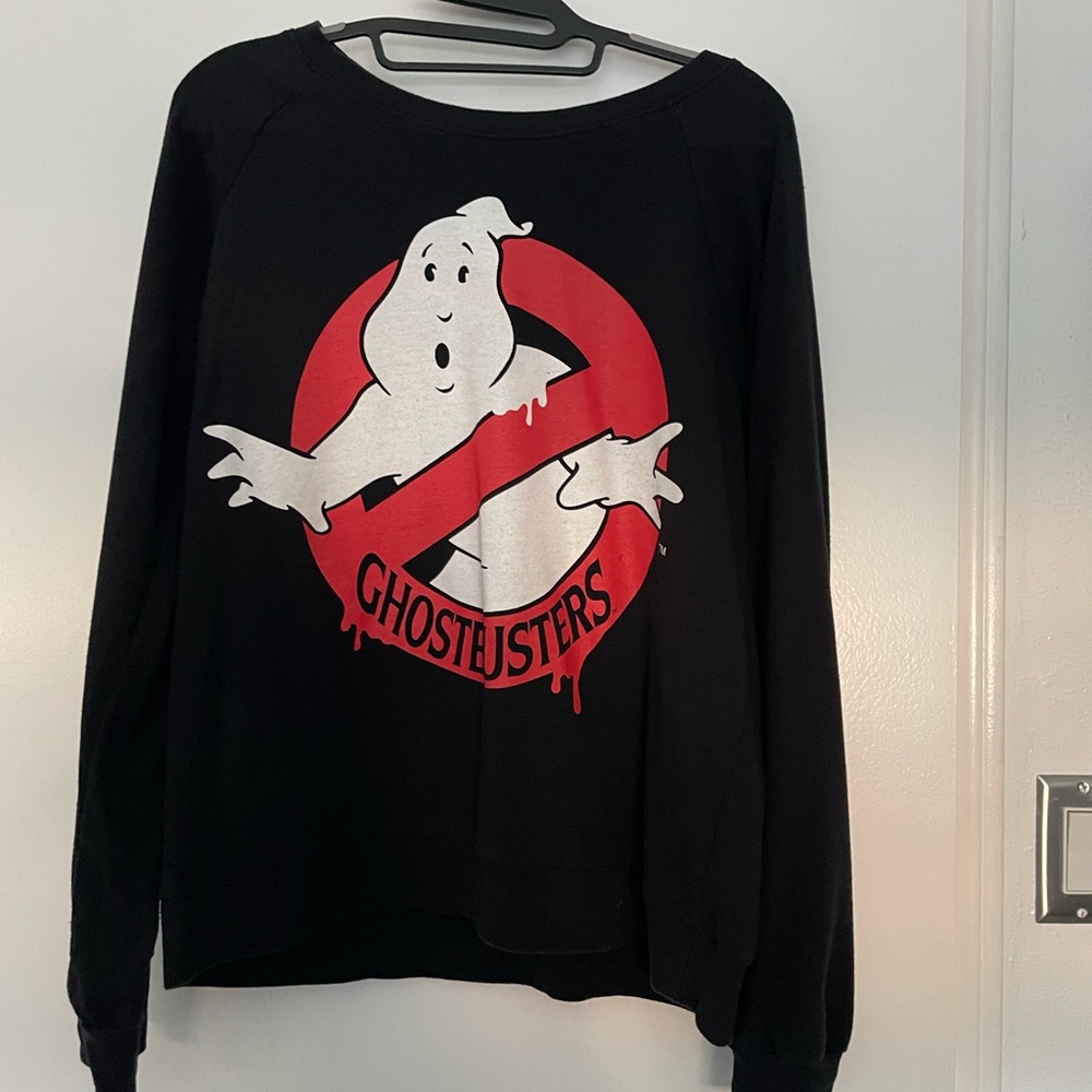 Ghostbusters Black Crew Neck Sweater